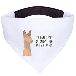 Mr. & Mrs. Panda Hundehalstuch Lamakopf Genervt Weiß – Bild 1 von 6