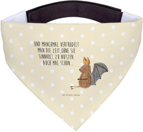 Produktbild von Mr. & Mrs. Panda Hundehalstuch M Fledermaus Sitzen Gelb Pastell