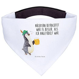 Mr. & Mrs. Panda Hundehalstuch M Pinguin Bier Motiv – Bild 1 von 6