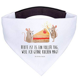 Mr. & Mrs. Panda Hundehalstuch Mäuse Kuchen Weiß – Bild 1 von 8