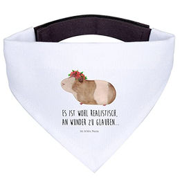 Mr. & Mrs. Panda Hundehalstuch Meerschweinchen Weisheit Weiß – Bild 1 von 5