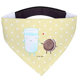 Mr. & Mrs. Panda Hundehalstuch Milch Keks - Gelb Pastell – Bild 1 von 4