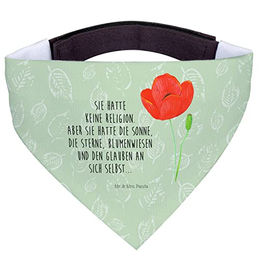 Mr. & Mrs. Panda Hundehalstuch Mohnblume - Blattgrün – Bild 1 von 7