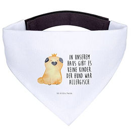 Mr. & Mrs. Panda Hundehalstuch Mops Krone Weiß – Bild 1 von 6