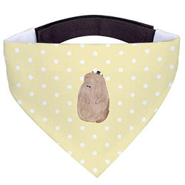 Produktbild von Mr. & Mrs. Panda Hundehalstuch Murmeltier Gelb Pastell