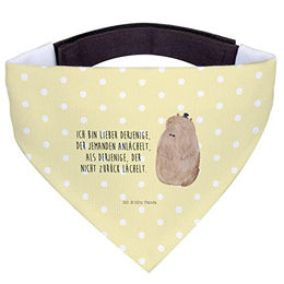 Mr. & Mrs. Panda Hundehalstuch Murmeltier Gelb Pastell – Bild 1 von 6