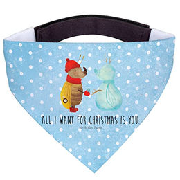 Mr. & Mrs. Panda Hundehalstuch Nachtfalter Schneemann Eisblau – Bild 1 von 5