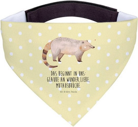 Produktbild von Mr. & Mrs. Panda Hundehalstuch Nasenbär Gelb Pastell