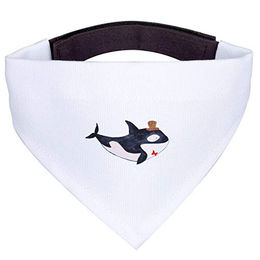 Mr. & Mrs. Panda Hundehalstuch Orca Zylinder Weiß – Bild 1 von 5