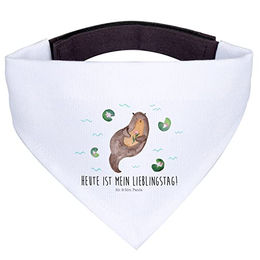 Mr. & Mrs. Panda Hundehalstuch Otter Seerose Weiß klein – Bild 1 von 6