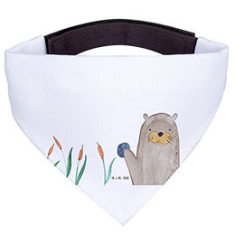 Mr. & Mrs. Panda Hundehalstuch Otter Stein Weiß – Bild 1 von 5