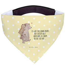 Mr. & Mrs. Panda Hundehalstuch Papa Bär Gelb Pastell – Bild 1 von 8