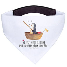Mr. & Mrs. Panda Hundehalstuch Pinguin Angelboot Weiß – Bild 1 von 7