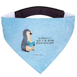 Mr. & Mrs. Panda Hundehalstuch Pinguin Buch Eisblau – Bild 1 von 5