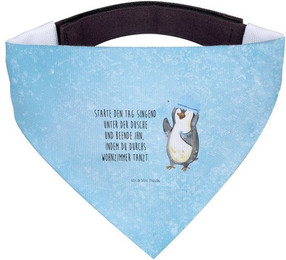 Produktbild von Mr. & Mrs. Panda Hundehalstuch Pinguin Duschen Eisblau