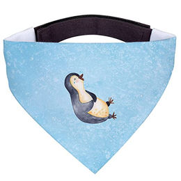 Mr. & Mrs. Panda Hundehalstuch Pinguin Lachen Eisblau – Bild 1 von 6