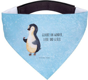 Produktbild von Mr. & Mrs. Panda Hundehalstuch Pinguin Marienkäfer Eisblau