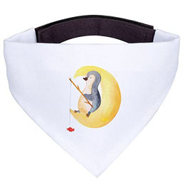 Mr. & Mrs. Panda Hundehalstuch Pinguin Mond Weiß – Bild 1 von 5