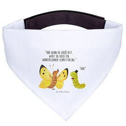 Mr. & Mrs. Panda Hundehalstuch Raupe Schmetterling Weiß – Bild 1 von 5