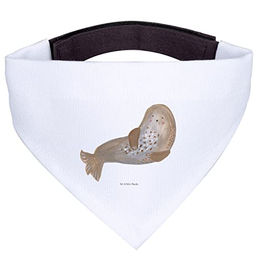 Mr. & Mrs. Panda Hundehalstuch Robbe Lachen Weiß – Bild 1 von 7