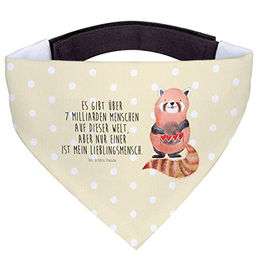 Mr. & Mrs. Panda Hundehalstuch Roter Panda - Gelb Pastell – Bild 1 von 8
