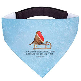 Mr. & Mrs. Panda Hundehalstuch Rotkehlchen Schlitten Eisblau – Bild 1 von 7