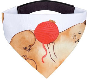 Produktbild von Mr. & Mrs. Panda Hundehalstuch S mit Katzenmotiv Wollknäuel