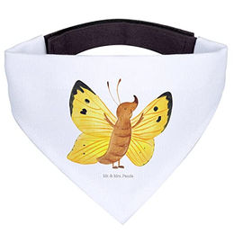 Mr. & Mrs. Panda Hundehalstuch Schmetterling Zitronenfalter Weiß – Bild 1 von 8