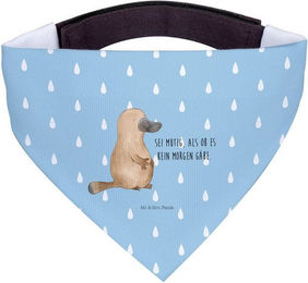 Produktbild von Mr. & Mrs. Panda Hundehalstuch Schnabeltier Mut - Blau Pastell
