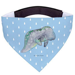 Mr. & Mrs. Panda Hundehalstuch Seekuh Chillen - Blau Pastell – Bild 1 von 5