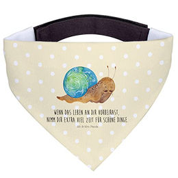 Mr. & Mrs. Panda Hundehalstuch Sir Schneckalot Gelb Pastell – Bild 1 von 7