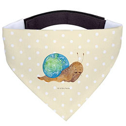 Mr. & Mrs. Panda Hundehalstuch Sir Schneckalot Gelb Pastell – Bild 1 von 7