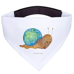 Mr. & Mrs. Panda Hundehalstuch Sir Schneckalot - Weiß – Bild 1 von 7