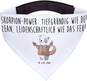 Produktbild von Mr. & Mrs. Panda Hundehalstuch Skorpion Astrologie Weiß