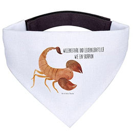 Mr. & Mrs. Panda Hundehalstuch Skorpion Sternzeichen Weiß – Bild 1 von 6