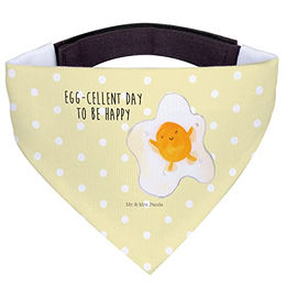 Mr. & Mrs. Panda Hundehalstuch Spiegelei Gelb Pastell – Bild 1 von 8