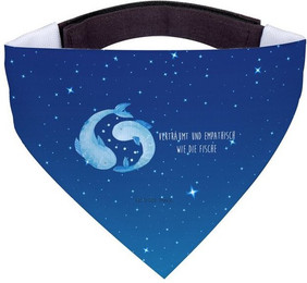 Produktbild von Mr. & Mrs. Panda Hundehalstuch Sternzeichen Fische