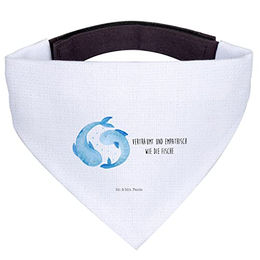 Mr. & Mrs. Panda Hundehalstuch Sternzeichen Fische Weiß – Bild 1 von 6