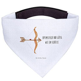 Mr. & Mrs. Panda Hundehalstuch Sternzeichen Schütze Weiß – Bild 1 von 7