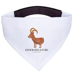 Mr. & Mrs. Panda Hundehalstuch Sternzeichen Steinbock Weiß – Bild 1 von 6