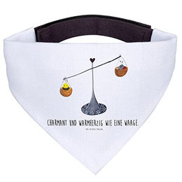 Mr. & Mrs. Panda Hundehalstuch Sternzeichen Waage Weiß – Bild 1 von 5