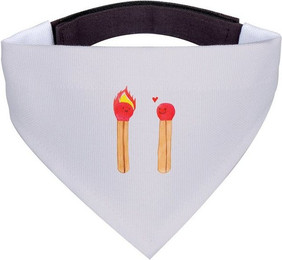 Produktbild von Mr. & Mrs. Panda Hundehalstuch Streichhölzer Grau Pastell