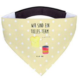 Mr. & Mrs. Panda Hundehalstuch Toast Marmelade Gelb Pastell – Bild 1 von 6