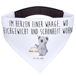Mr. & Mrs. Panda Hundehalstuch Waage Astrologie Weiß – Bild 1 von 7