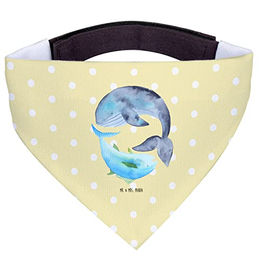 Mr. & Mrs. Panda Hundehalstuch Walfisch Thunfisch Gelb Pastell – Bild 1 von 5