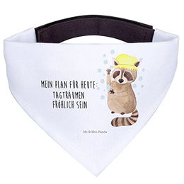 Mr. & Mrs. Panda Hundehalstuch Waschbär Weiß mittel – Bild 1 von 5