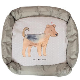 Mr. & Mrs. Panda Tierbett Airedale Terrier - Grau Pastell – Bild 1 von 7