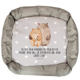 Mr. & Mrs. Panda Tierbett Bären Liebe - Grau Pastell – Bild 1 von 7