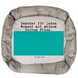 Mr. & Mrs. Panda Tierbett Bichon Frisé Moment - Grau Pastell – Bild 1 von 7