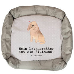 Mr. & Mrs. Panda Tierbett Bloodhound Lebensretter - Grau Pastell – Bild 1 von 7
